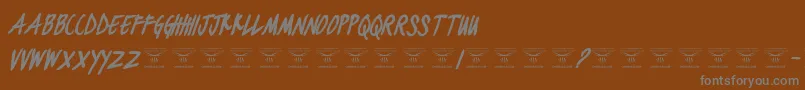 More about BlackjacketboysBolditalic Font BlackjacketboysBolditalic Font – Gray Fonts on Brown Background
