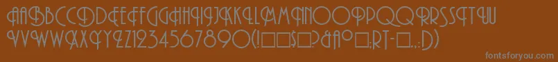 Andes Font – Gray Fonts on Brown Background