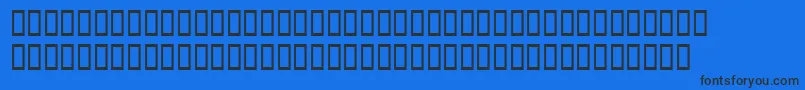 Шрифт Dodocasalssh – чёрные шрифты на синем фоне