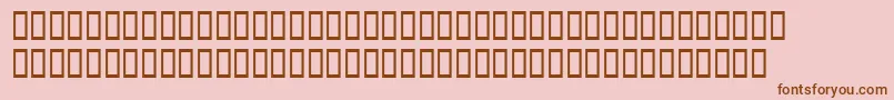 Dodocasalssh Font – Brown Fonts on Pink Background