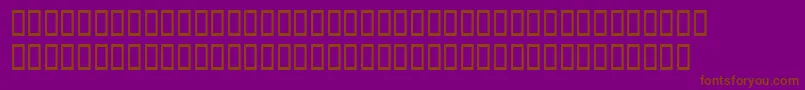 Dodocasalssh Font – Brown Fonts on Purple Background