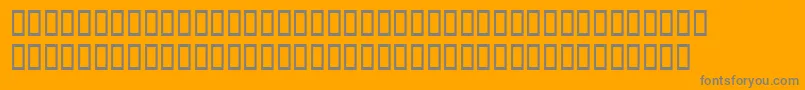 Dodocasalssh Font – Gray Fonts on Orange Background