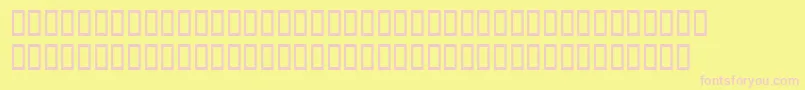 Dodocasalssh Font – Pink Fonts on Yellow Background