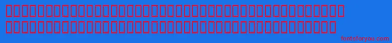 Dodocasalssh Font – Red Fonts on Blue Background