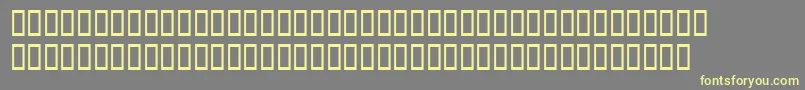 Dodocasalssh Font – Yellow Fonts on Gray Background