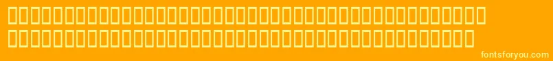 Dodocasalssh Font – Yellow Fonts on Orange Background