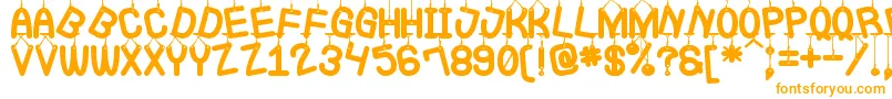 LaQueCuelgaSt-Schriftart – Orangefarbene Schriften