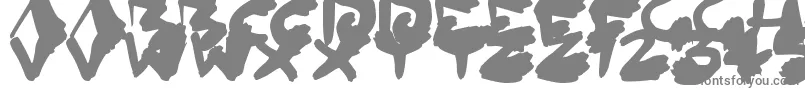 InkedOut Font – Gray Fonts on White Background