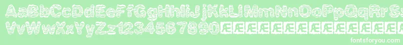 WaverBrk Font – White Fonts on Green Background