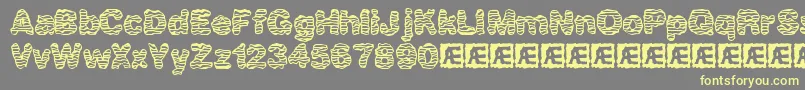 WaverBrk Font – Yellow Fonts on Gray Background