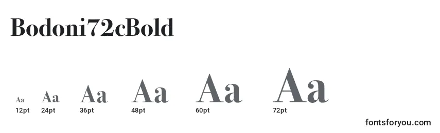 Bodoni72cBold Font Sizes