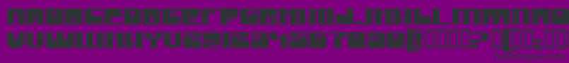 GrooveMachineExpupright Font – Black Fonts on Purple Background