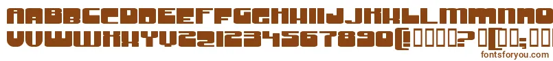 Шрифт GrooveMachineExpupright – коричневые шрифты