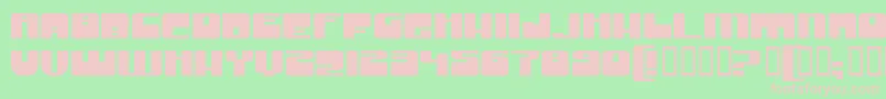 GrooveMachineExpupright Font – Pink Fonts on Green Background