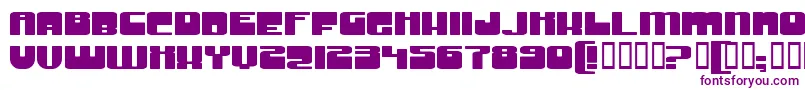 Шрифт GrooveMachineExpupright – фиолетовые шрифты на белом фоне