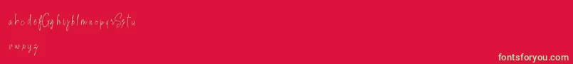 SweetGetawayDemo Font – Green Fonts on Red Background