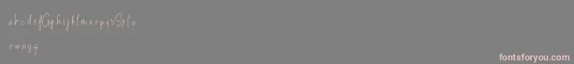 SweetGetawayDemo Font – Pink Fonts on Gray Background