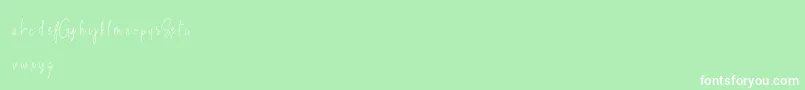 SweetGetawayDemo Font – White Fonts on Green Background