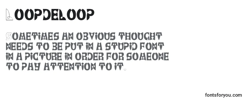 Überblick über die Schriftart Loopdeloop