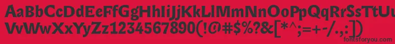 More about LexongothicBold Font LexongothicBold Font – Black Fonts on Red Background