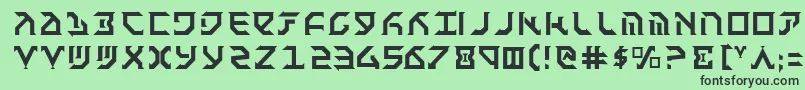 フォントFant – 緑の背景に黒い文字