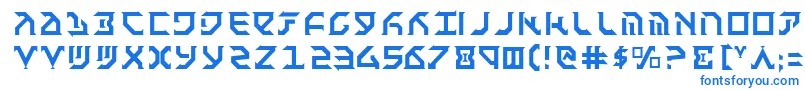 Fant Font – Blue Fonts on White Background