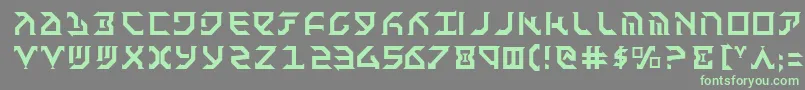 フォントFant – 灰色の背景に緑のフォント