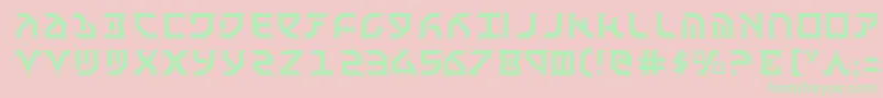 Fant Font – Green Fonts on Pink Background