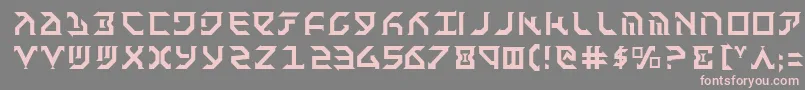 フォントFant – 灰色の背景にピンクのフォント