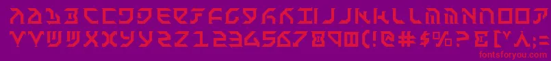 Fant Font – Red Fonts on Purple Background