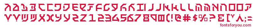 フォントFant – 白い背景に赤い文字