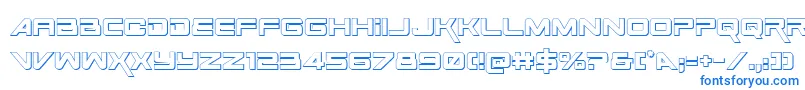 SpaceRanger3DRegular Font – Blue Fonts
