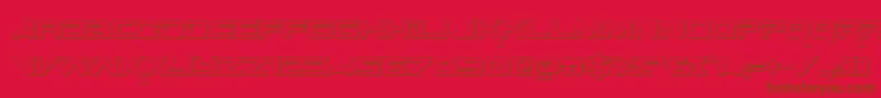 More about SpaceRanger3DRegular Font SpaceRanger3DRegular Font – Brown Fonts on Red Background