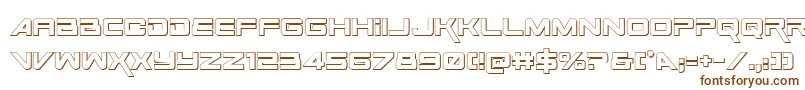 SpaceRanger3DRegular Font – Brown Fonts