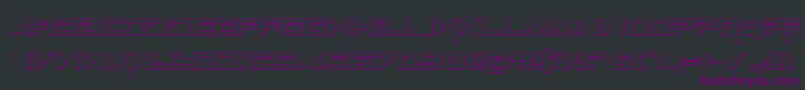 SpaceRanger3DRegular Font – Purple Fonts on Black Background