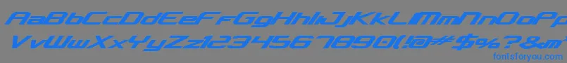 Concielian Bold Font – Blue Fonts on Gray Background