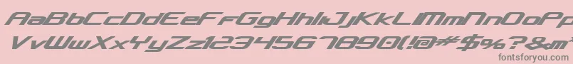 Fonte Concielian Bold – fontes cinzas em um fundo rosa