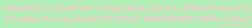 Czcionka Concielian Bold – różowe czcionki na zielonym tle