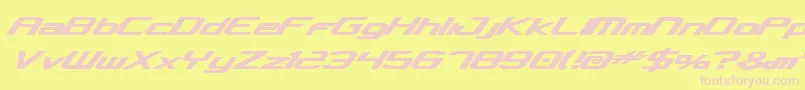 Concielian Bold Font – Pink Fonts on Yellow Background