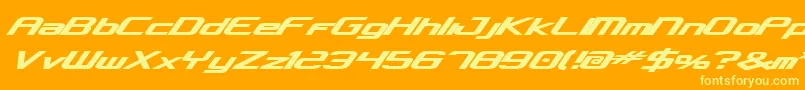 Concielian Bold Font – Yellow Fonts on Orange Background