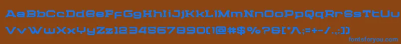Шрифт Cydoniacenturybold – синие шрифты на коричневом фоне