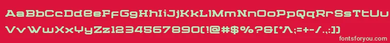 Cydoniacenturybold Font – Green Fonts on Red Background