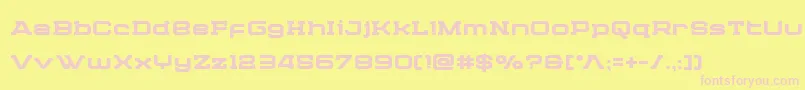 Cydoniacenturybold Font – Pink Fonts on Yellow Background