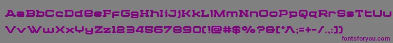 Fonte Cydoniacenturybold – fontes roxas em um fundo cinza