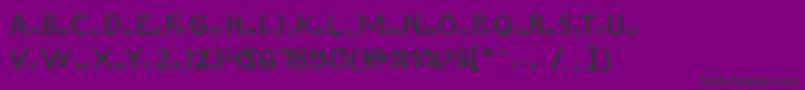 Zame Font – Black Fonts on Purple Background