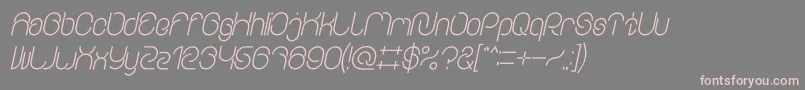EverythingBoldItalic Font – Pink Fonts on Gray Background