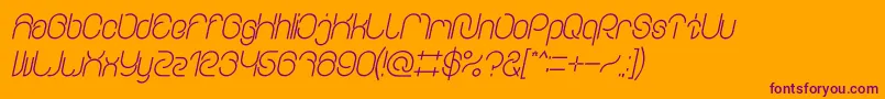 More about EverythingBoldItalic Font EverythingBoldItalic Font – Purple Fonts on Orange Background