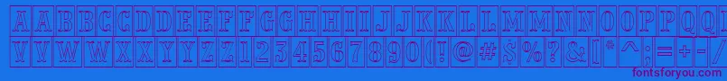 APresentumnrcmotl Font – Purple Fonts on Blue Background