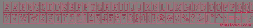 More about APresentumnrcmotl Font APresentumnrcmotl Font – Red Fonts on Gray Background