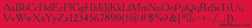 Academy.Kz Font – Black Fonts on Red Background